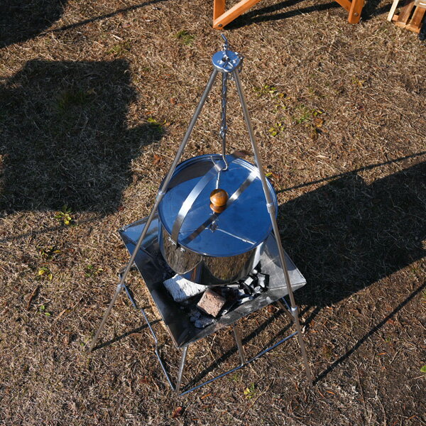 トライポッド ソロキャンプ 高さ80cm コンパクト収納 キャンプ バーベキューコンロ アウトドア 焚き火料理 アウトドア キャンプ用品 焚き火 料理 組み立て簡単 おしゃれ通販格安セール情報 楽天 通販