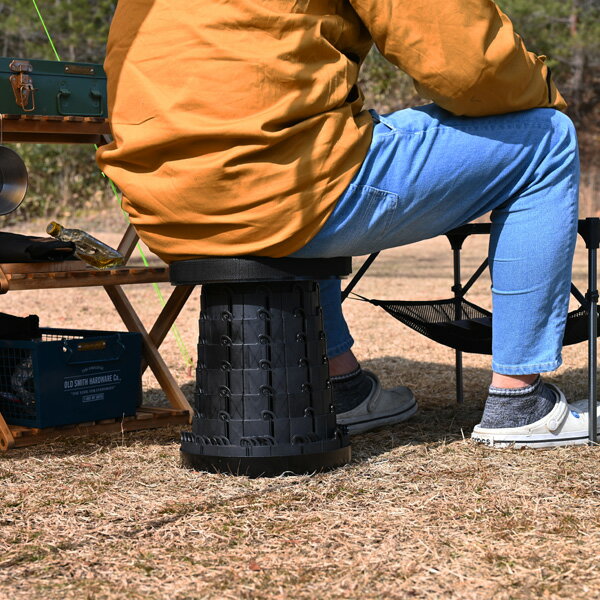 アウトドアチェア 軽量 折りたたみ 椅子 伸縮式 ブラック コンパクト 小型 キャンプ 登山 旅行 釣り レジャー バーベキュー アウトドアスポーツ おしゃれ ソロ通販格安セール情報 楽天 通販