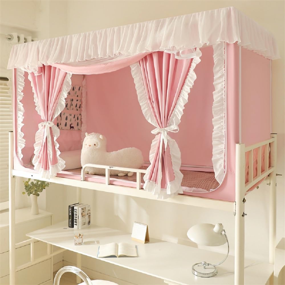 蚊帳 上段と下段蚊帳 、多機能蚊帳、学生寮蚊帳、室内カーテン ベッドテント、シングルベッド プライバ..