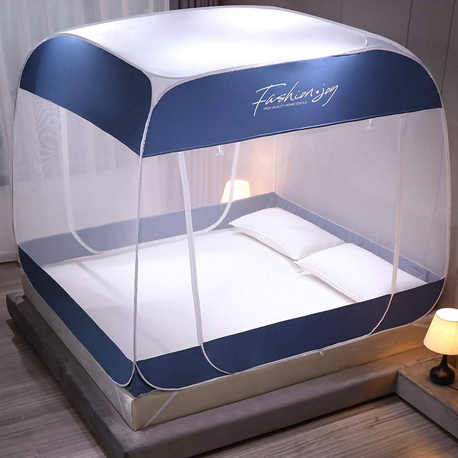 蚊帳 ワンタッチ モスキートネット 折りたたみ式 蚊よけ 虫除け 夏 蚊対策 全方位ガード テント式 キャ..