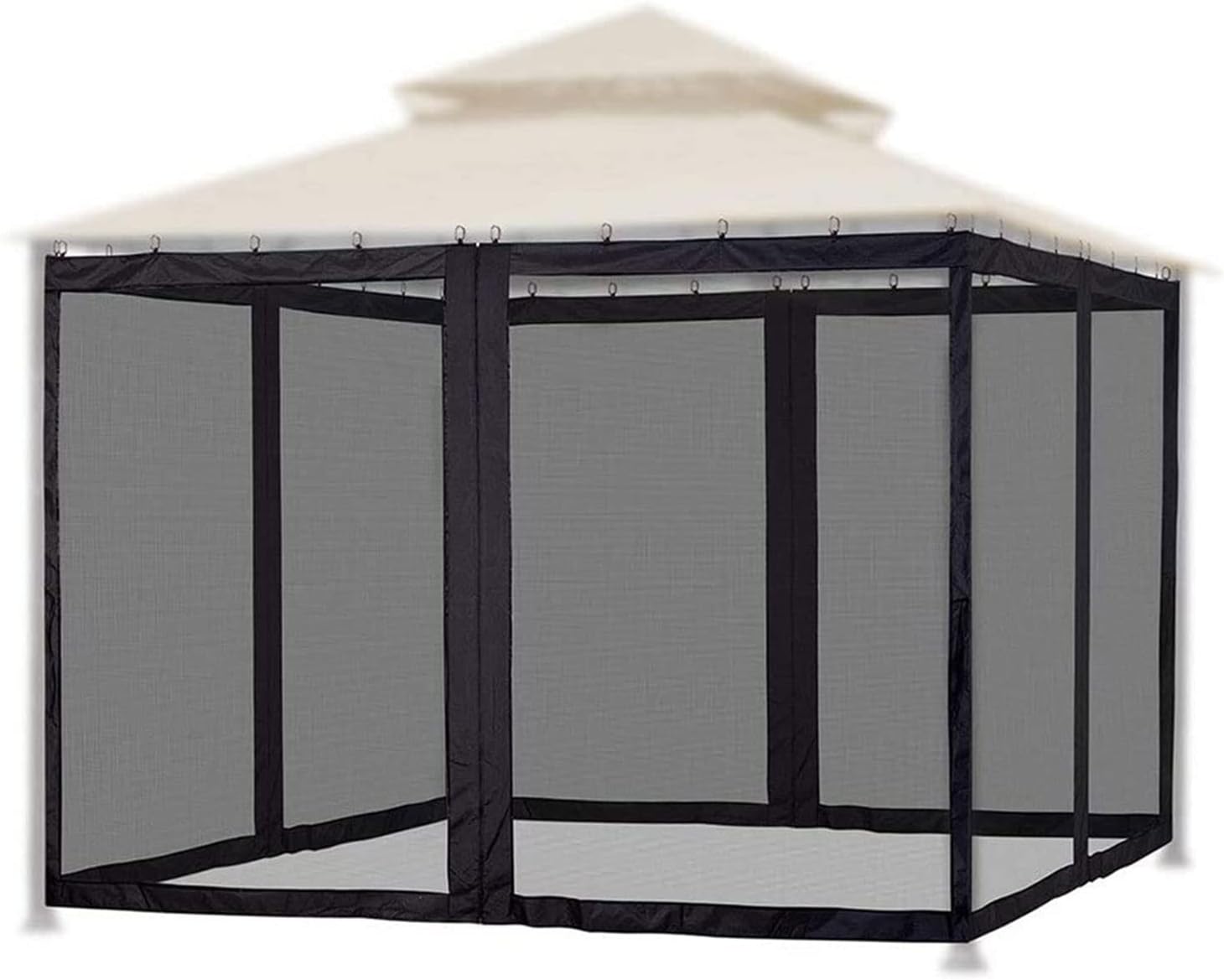 ユニバーサル交換用蚊ネット、パティオ傘蚊ネット、パティオ用蚊ネット、屋外傘やパティオ用ジッパード..