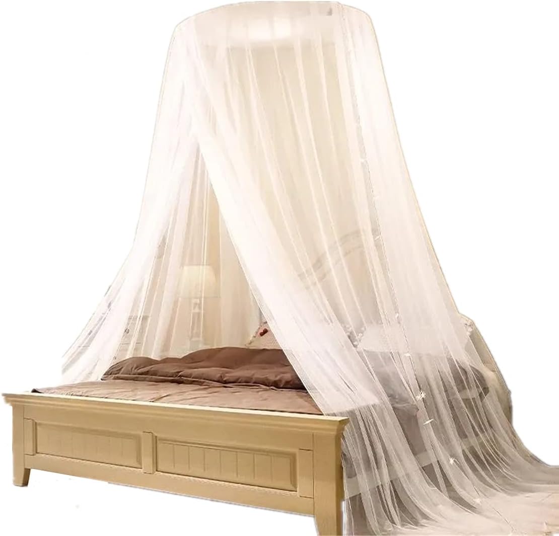 蚊帳 蚊帳 シングル 円形蚊帳 防虫 防蚊 着地式 吊り下げ お姫様 可愛い ベッド飾り カーテン 防虫防蚊..