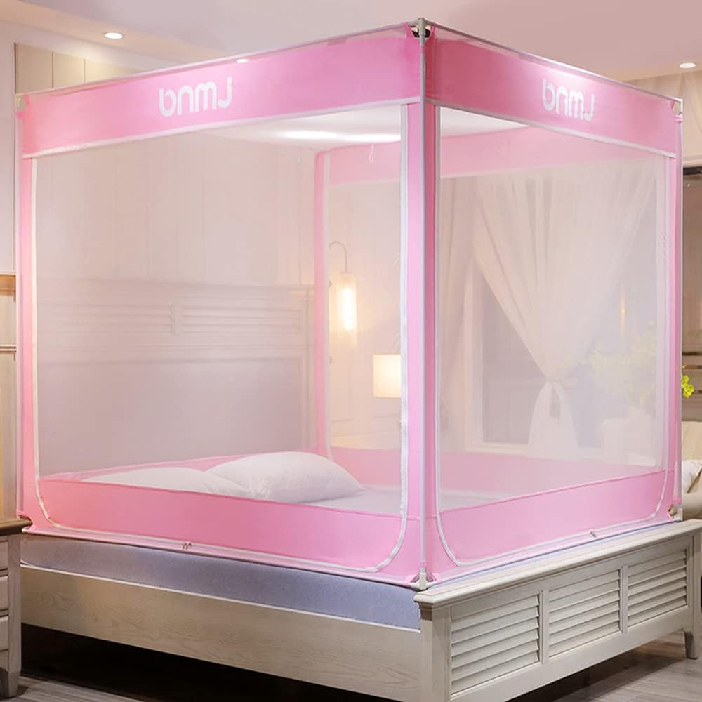 蚊帳 モスキートネット 大型 密度が高い 虫よけ 蚊よけ ムカデ対策 3ドア設計 折りたたみ ファスナー ..