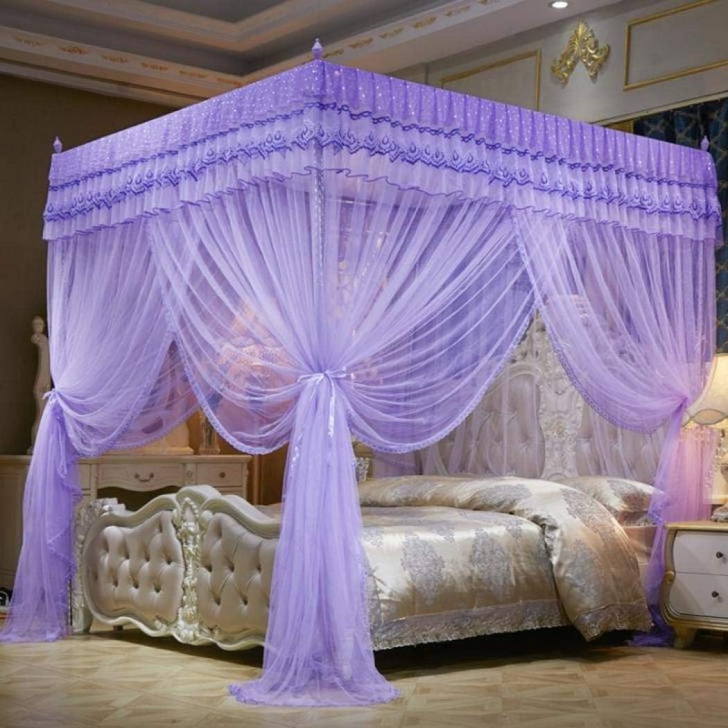 蚊帳 天蓋カーテン ベッドカーテン ベッド カーテン 四隅蚊帳 U字型 カーテンコート キャノピーネット 寝具装飾 虫除け 目隠し 部屋飾り 寝具用品 子供 女...