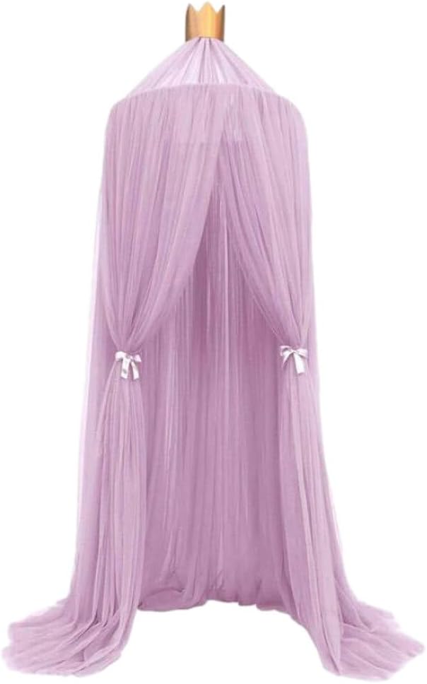 ノーブランド品 ロマンチックで平和な夜のための通気性のベッドキャノピー折りたたみ式ポリエステル蚊..