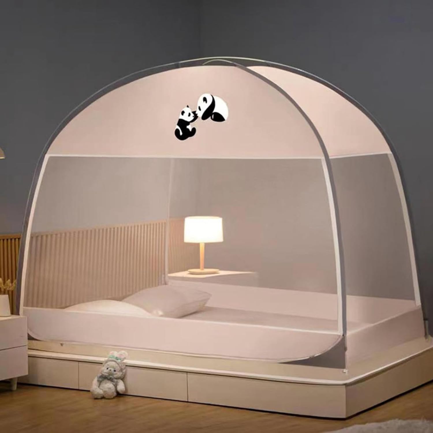 蚊帳 夏 かや 180cm 蚊対策 ムカデ対策 スクエア蚊帳 テント式 子供 通気性よい 全方位ガード 収納袋付..