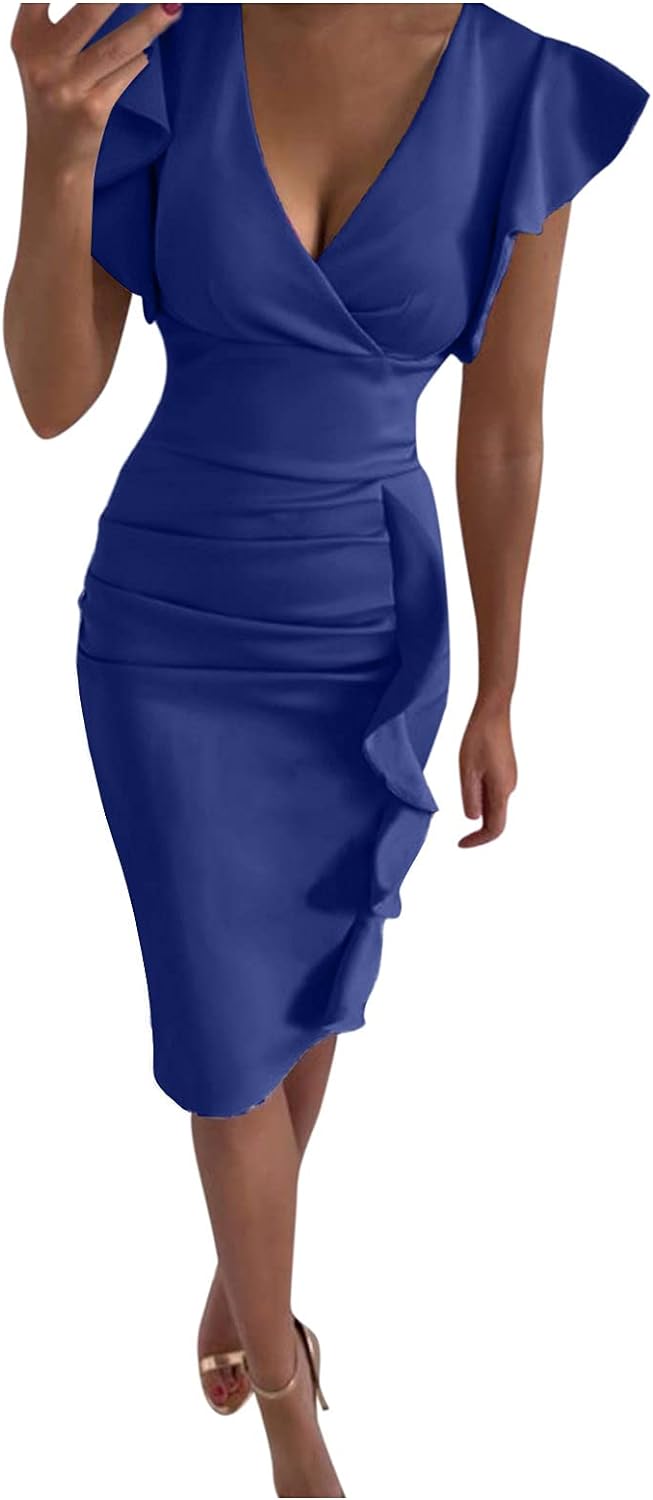 キャバドレス ワンピース セクシー リブ ニット レディース 長袖 ひざ丈 タイト ミニ ドレス ボディコン 春 夏 気質 ロング お出かけ エレガント