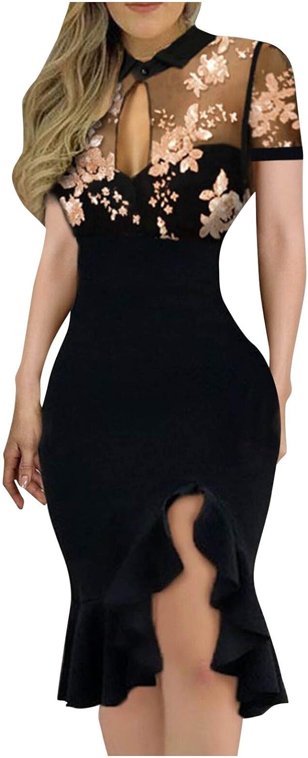 キャバドレス タイト セクシー ワンピース ミニ スカート カシュクール ワンピ ノースリーブ 花柄 キャバ嬢 パーティードレス ひざ上 ミニドレス フォーマル 結婚式 発表会 オフィス 通勤 大人