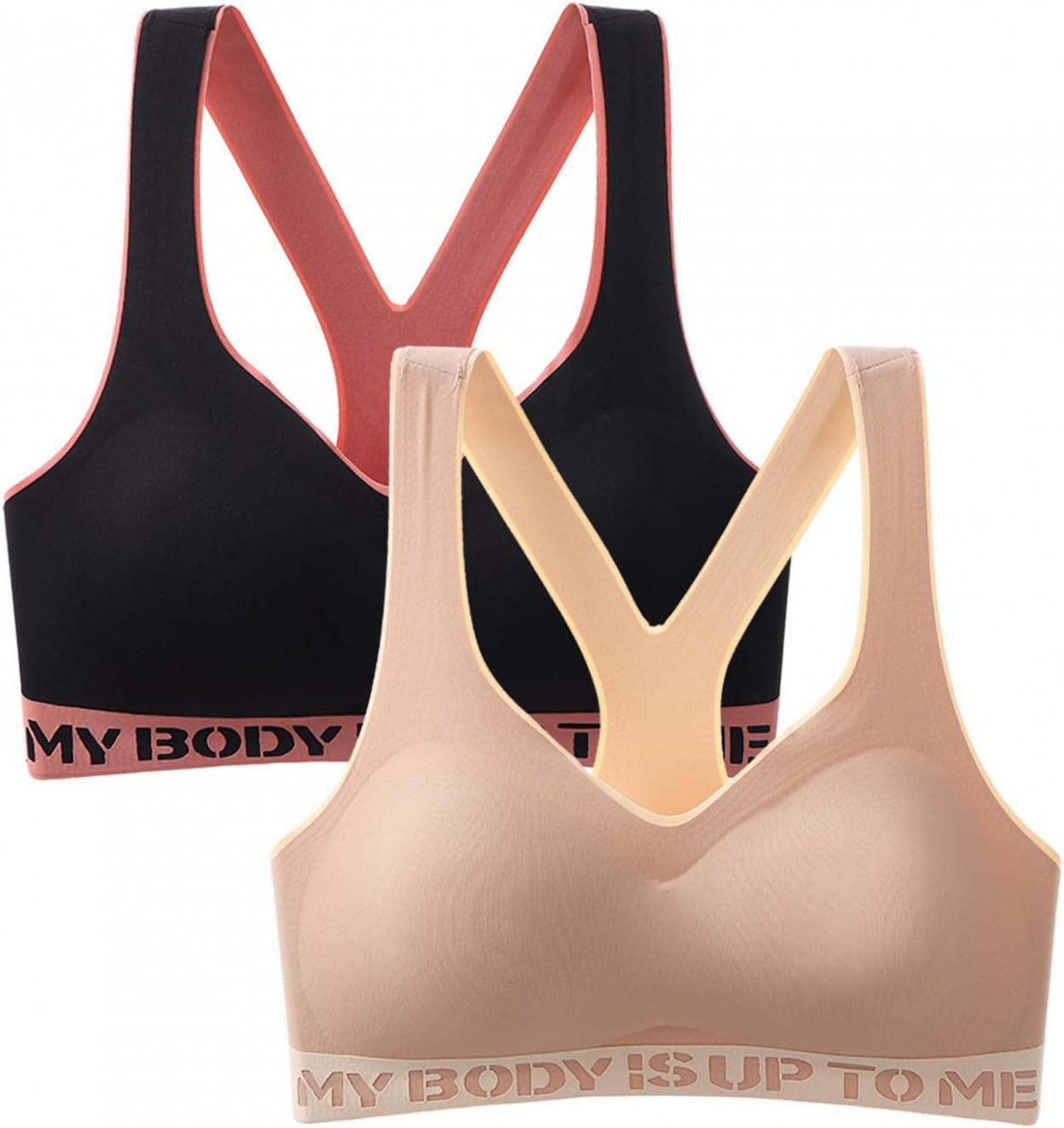 スポーツブラ レディース ナイトブラ ヨガブラ 2枚 セット ノンワイヤーブラ ブラトップ ヨガ ランニング 夜用 スポーツ用 ヨガウェア ブラジャー 大きいサイズ 美シルエット