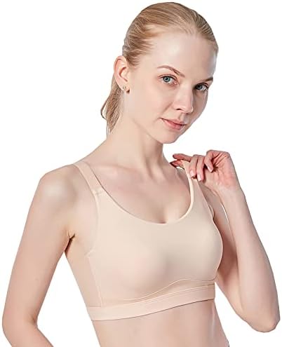 スポーツブラ 揺れない 黒 大きいサイズ レディース ノンワイヤー ハイサポート ランニング ヨガ 三段調整 後ろホックタイプのサムネイル