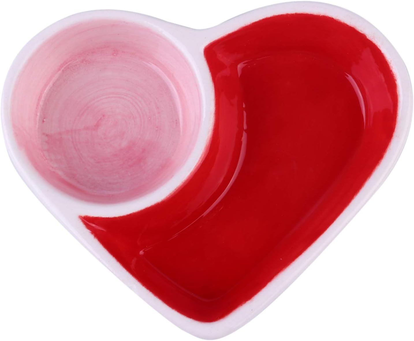 ハムスター 餌入れ 水入れ 陶器 ハート型 ボウル 給餌 ミニ 子猫 うさぎ 爬虫類