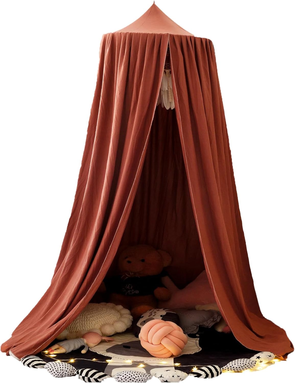 蚊帳 天蓋カーテン シフォン 子供用 吊り下げタイプ おしゃれ お姫様気分 モスキートネット 天蓋付きベ..
