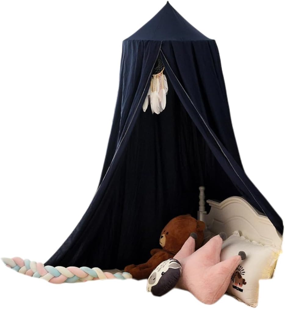 蚊帳 モスキートネット天蓋カーテン 円形 ベッド キャノピー天蓋 スリーピングカーテン 吊り下げタイプ..
