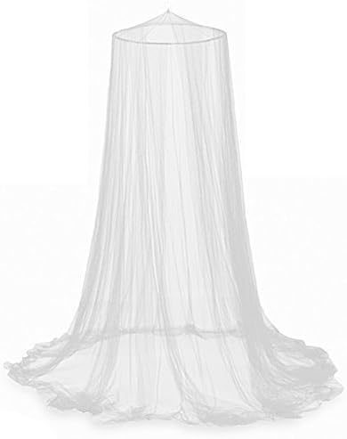天蓋カーテン 蚊帳 シングル (約)直径60×高260cm モスキートネット 赤ちゃん 吊り下げタイプ おしゃれ ..