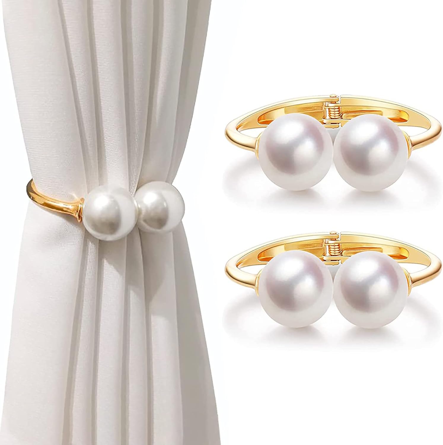 カーテンバックル カーテンクリップ 亜鉛合金材質 ベッドルーム浴室用 カーテン フック 薄いカーテンが..