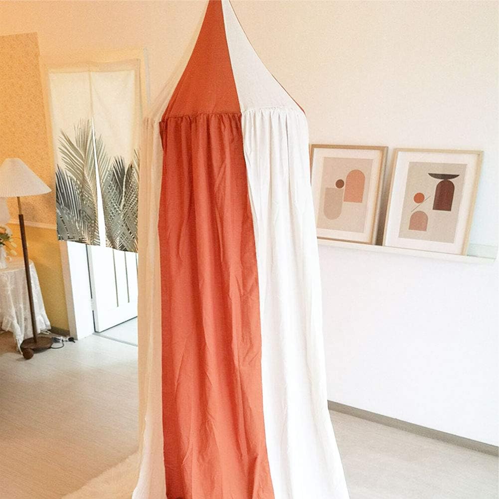 北欧風 プリンセス ベビーベッド 子供用 天蓋ネット カーテン ベッドカバー テント G 綿 シングルドア ..