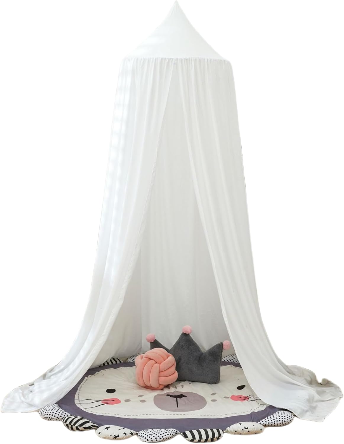 蚊帳 モスキートネット天蓋カーテン 円形 ベッド キャノピー天蓋 スリーピングカーテン 吊り下げタイプ..