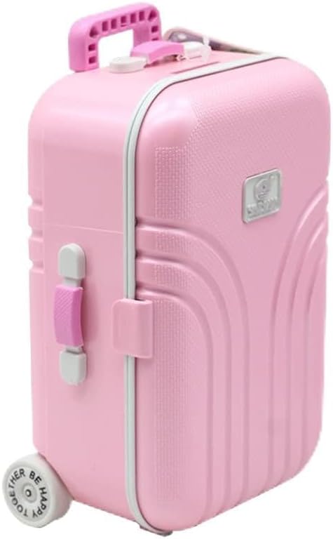 ミニ スーツケース グッズ - ドール アクセサリー トラベル キャリア ストレージ ミニサイズ トロリー..