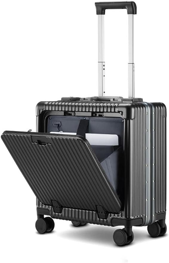 　　　 ◆◇◆売れている秘密◆◇◆ 前面オープンポケットと仕切り：急に荷物を入れたり取り出したりしたい時は、前面ポケットを開けるだけ。 iPadやノートパソコン、メガネケース、スナック、ペットボトルなどが収納可能。高品質のポリエステル生地、ソフトで快適です。高品質のポリエステル生地、ソフトで快適です。密閉されたU字型コンパートメントは、荷崩れを防ぐだけでなく、プライバシーも保護します。メッシュポケット付きで、収納しにくい小物も一目瞭然。荷崩れを完全に防ぐX型ストラップを装備。多くの小物を収納できる優れた収納力。 USB + Type-C 充電: USB + Type-C デュアル充電ポートを内蔵。 各モデルにデュアル充電ポートとモバイルバッテリーポケットを用意しました。 また、充電ポートには防水カバーが付いているので、雨の日の外出でも水滴の心配はありません。 ぐらつきにくく、どこでも使えて使いやすいです カップホルダーとスマートフォンホルダー：背面にはカップホルダーがあり、ティーセット、ボトル、カップ、花瓶、冷えたビール、冷たい飲み物などの出し入れに便利です。スーツケースの取っ手にはスマートフォンホルダーがあり、スマートフォンを見下ろさないように設計されているので、首が痛くなりません。両手が自由に使えるので、待ち時間もリラックスできます。 素材：多機能ラゲッジシェルはPC素材でできており、耐衝撃性に優れ、弾力性が高く、変形しにくく、傷がつきにくい。ABS素材より丈夫で耐久性があり、アルミフレームより軽くて持ち運びが簡単です。 エッジはアルミマグネシウム合金フレームで設計され、ケースの寿命を延ばします。 TSAロック＋専用キャスター：世界標準のTSAロックを採用し、荷物を安全にロックするので、安心して旅行できます。ご注意：本製品には鍵は付属しておりませんのでご注意ください。鍵穴は航空会社の検査用です。この製品には鍵は付属していません。 高精度深溝ボールベアリングを採用し、回転時の騒音と振動を大幅に低減します。車輪軸と駆動機構は高精度ギアで連結されており、通常のキャスターより回転がスムーズです。 　　　◆◇◆注意事項◆◇◆ご覧のモニターの環境、撮影環境により実物と色味が異なって見える場合がございます。湿った状態で他のものと擦り合わせると色が移る恐れがあります。濃色品の洗濯時は、白色、淡色と分けて洗ってください。説明 商品説明： 寸法：丈41×幅22×高46cm 重量：4.1kg モニター画面上では実際の色と若干異なる場合がございます。 (撮影時の光の影響です。) 万が一商品が破損していた場合、またはご注文と異なる場合は、商品到着後1週間以内にご連絡いただければ、速やかに返品・交換させていただきます。 ご質問がございましたら、お気軽にメッセージを残してください。12時間以内に返信させていただきます。