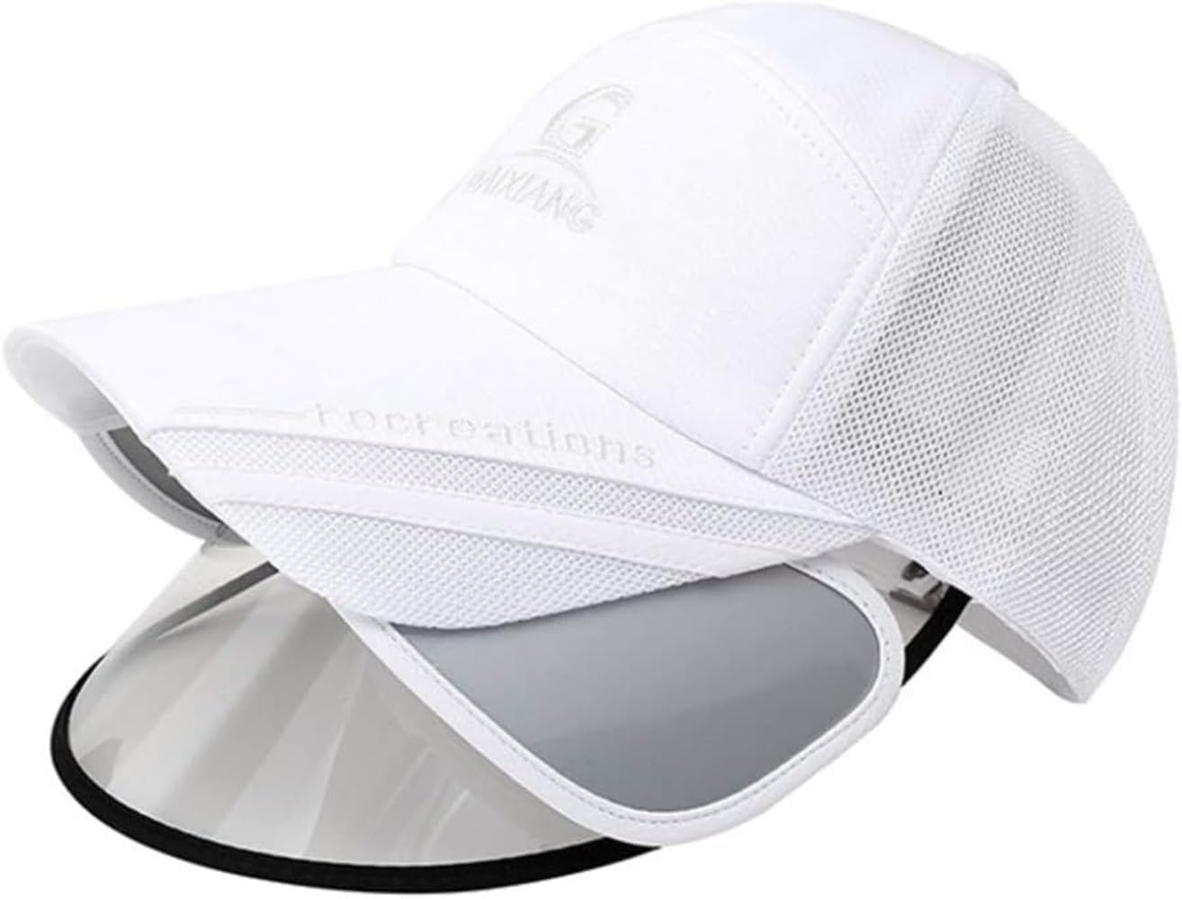 サンハット つば広 開閉式 レディース メッシュ 自転車 UV 防水 スポーツ 防雨 防風 おしゃれ 開閉式 ..