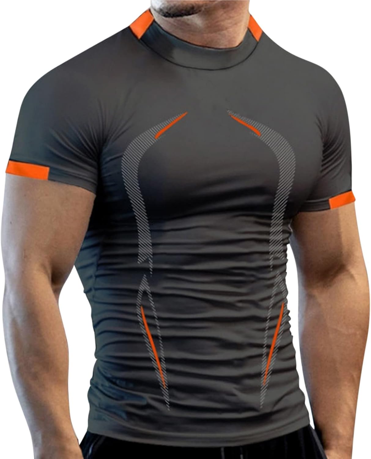 野球 アンダーシャツ 長袖 コンプレッション ウェア 加圧シャツ メンズ 長袖 スポーツインナー メンズ アンダーシャツ スポーツシャツ 吸汗 速乾 耐摩耗性コンプレッションスポーツウェア(01O-ダ