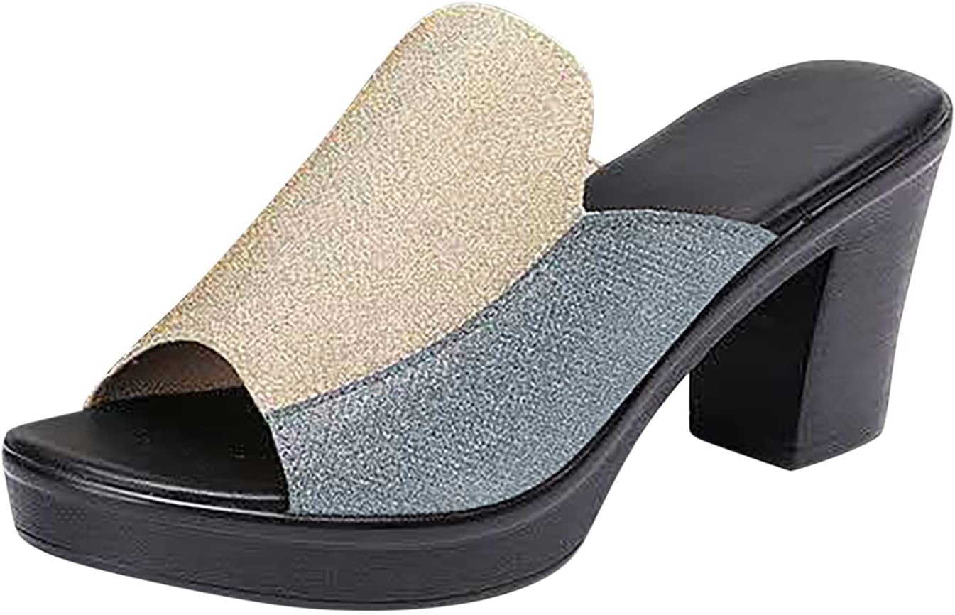 ミュールサンダル レディース ヒールサンダル 歩きやすい 厚底サンダル 美脚 パンプス ビーチサンダル 人気 オープントゥ ウェッジソール クリアサンダル 疲れにくい シンプル スリッポン 滑り止め