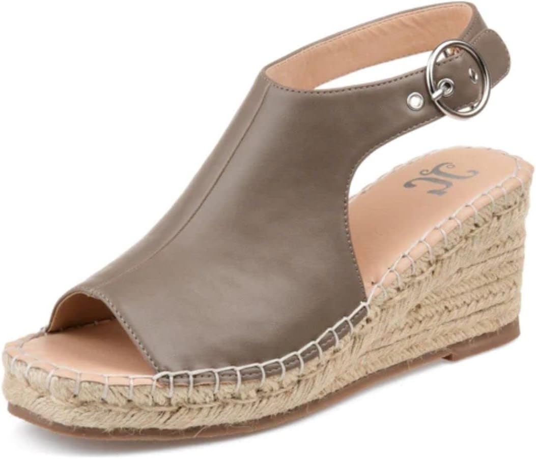 ジャーニー コレクション クルー レディース ウェッジ サンダル トープ 6.5 Wide