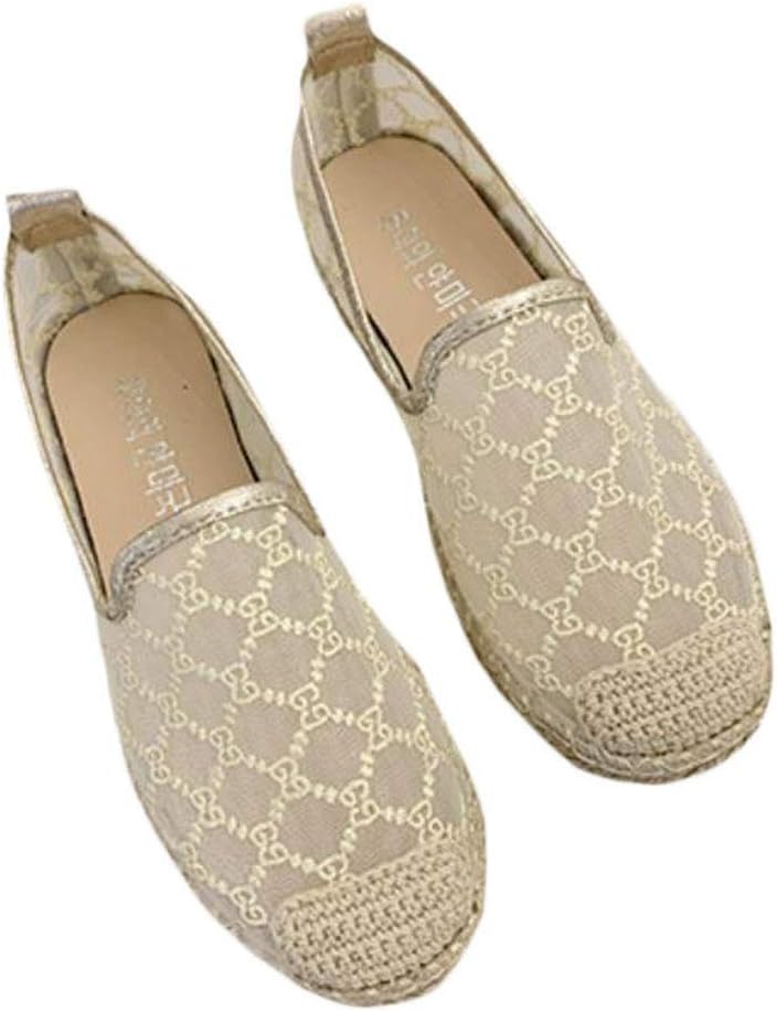 バイバン シューズ レディース スリッポン エスパドリーユ フラットシューズ レース 刺繍 おしゃれ カ..