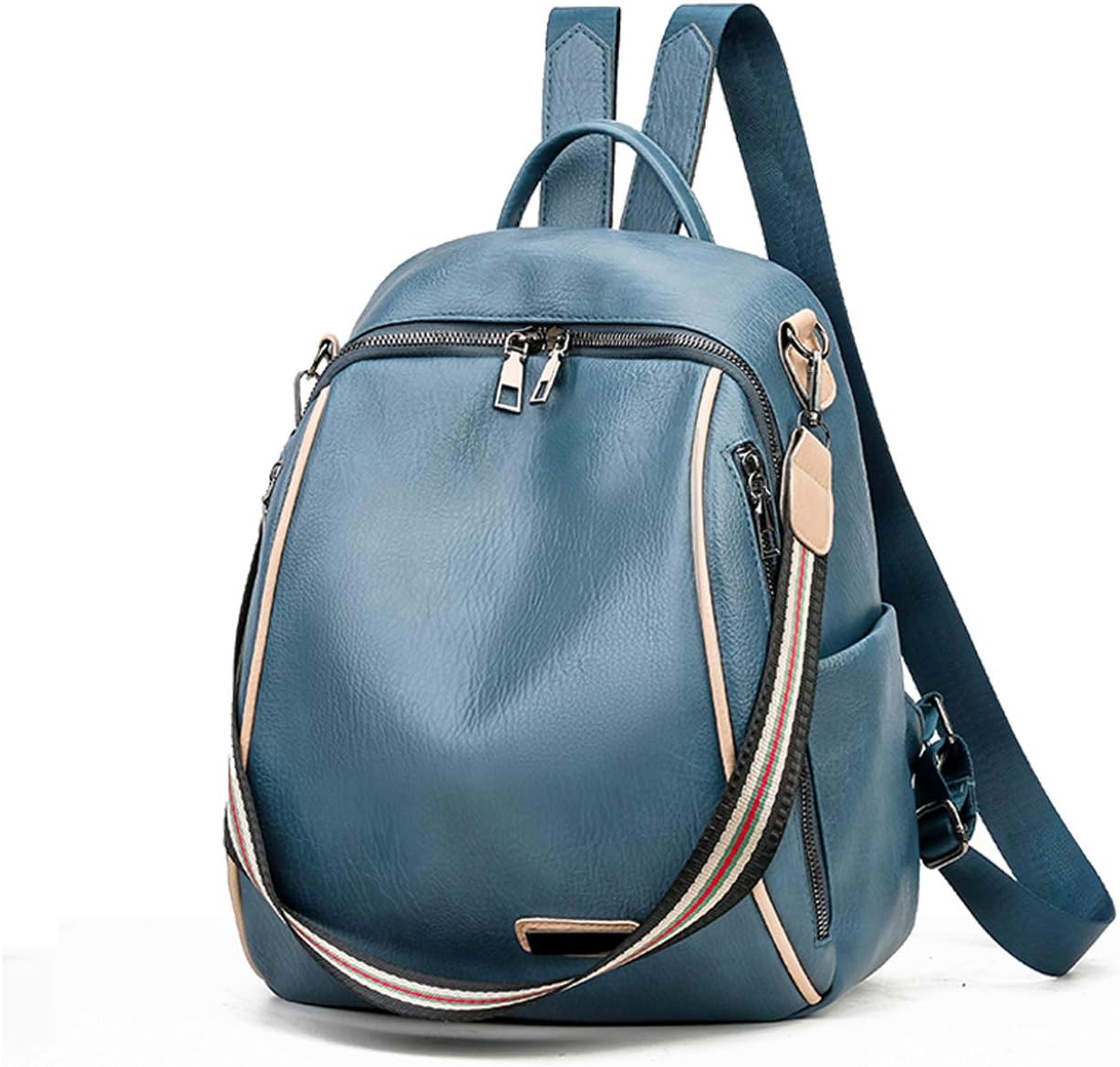 リュック レディース 防水 PUレザー 3way ショルダーベルト付き 防犯 背面ポケット 10.5インチiPad収納..