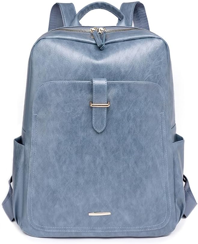 ニノン リュック レディース 通勤 通学 女子 大容量 A4 軽量 シンプル スクエア ムラ染め PUレザー リュックサック バックパック マザーズバッグ バッグ 軽い 大人 カジュアル オフィス 旅