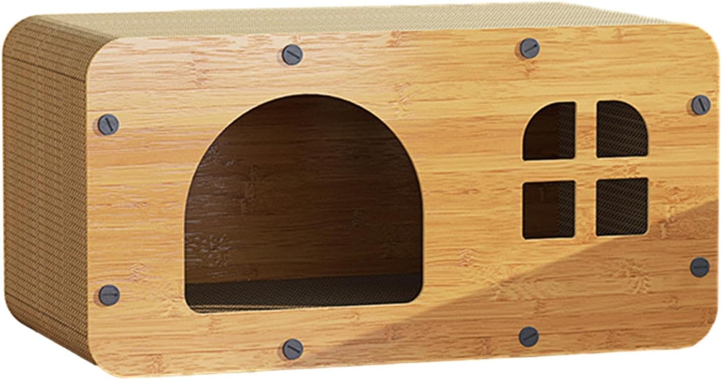 猫 爪研ぎ キャットハウス 爪とぎ ベッド 両用 猫スクラッチ段ボールハウスベッド 猫爪とぎダンボール..