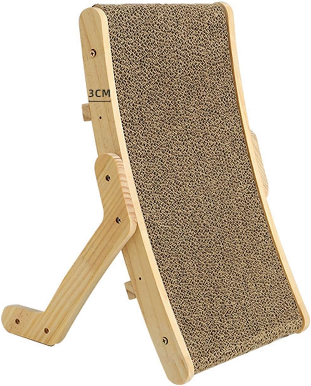 猫スクラッチパッド 耐摩耗性段ボール紙スクラッチパッド 70° 65° 40° 3つの角度調整可能 猫スクラッチ..