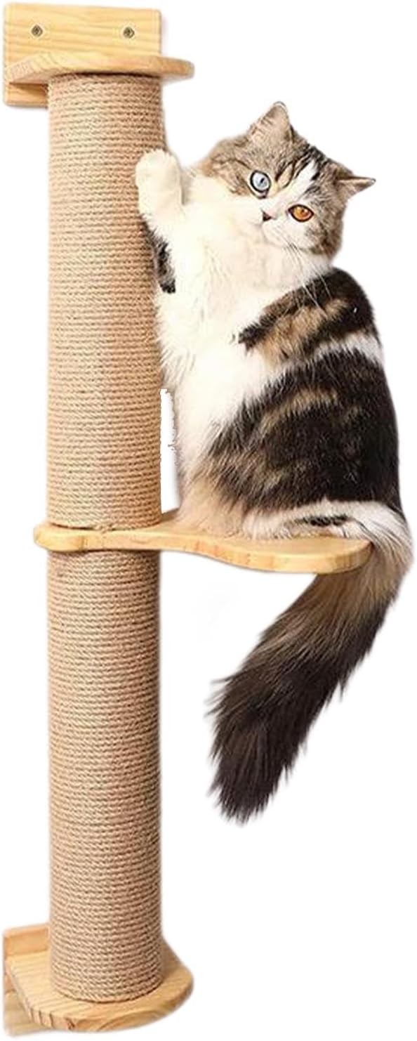 キャットウォールスクラッチャーポスト、キャットツリータワー | キャットウォールスクラッチャーポスト壁掛け猫爪とぎ爪とぎポスト - 猫用クライミングポール 爪とぎポスト 小型〜中型猫用