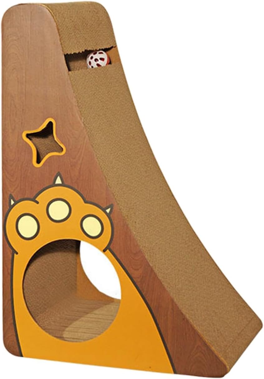 猫の爪とぎパッド、猫の爪とぎボール紙、ローリングベルボール付き、ラウンジャーベッド、ハウス、猫の..