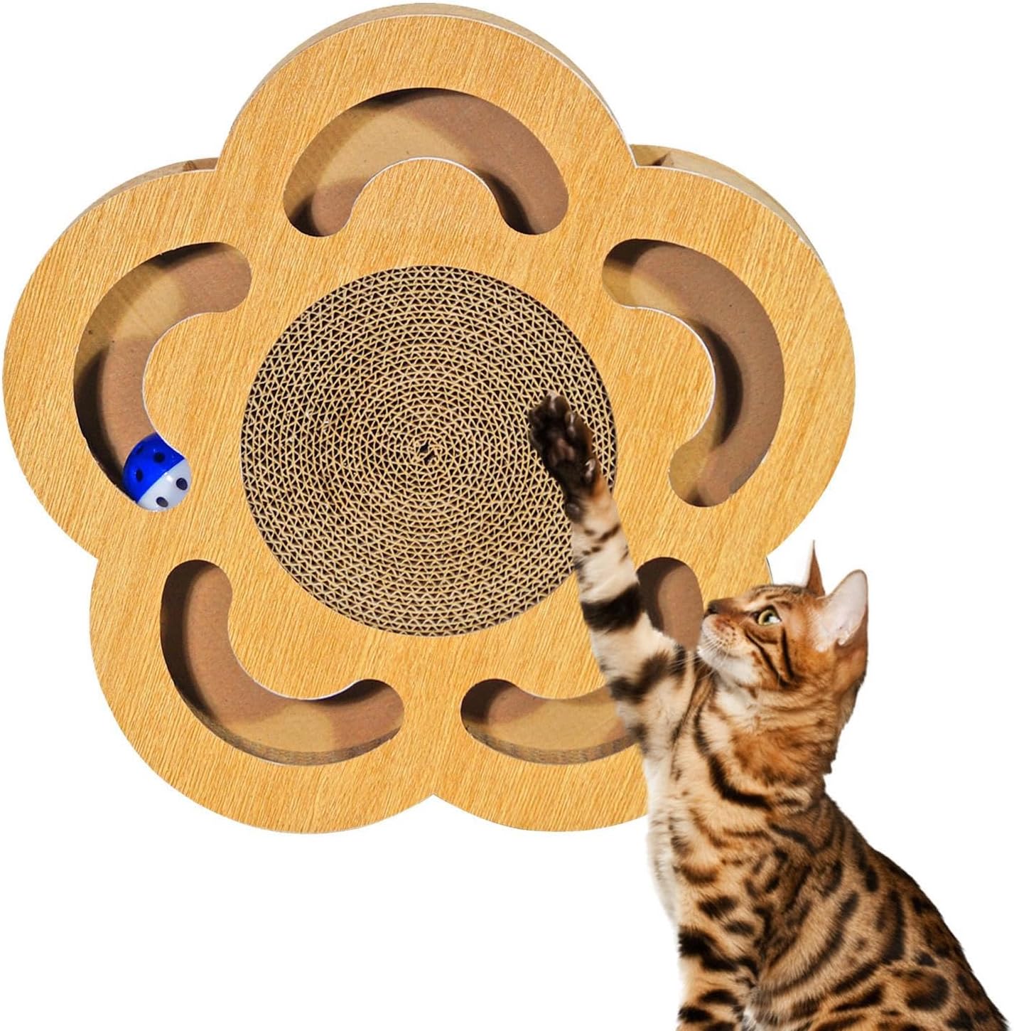 猫の爪とぎボックス | 室内猫用爪とぎパッド スクラッチパッド、段ボール猫スクラッチパッド、両面デザ..