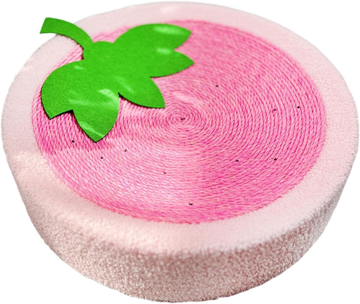 猫爪とぎボウル、爪とぎボード、ペットクッション、ボウル、爪とぎパッド、小型、中型、大型猫用の巣、研磨爪、 ストロベリーピンク