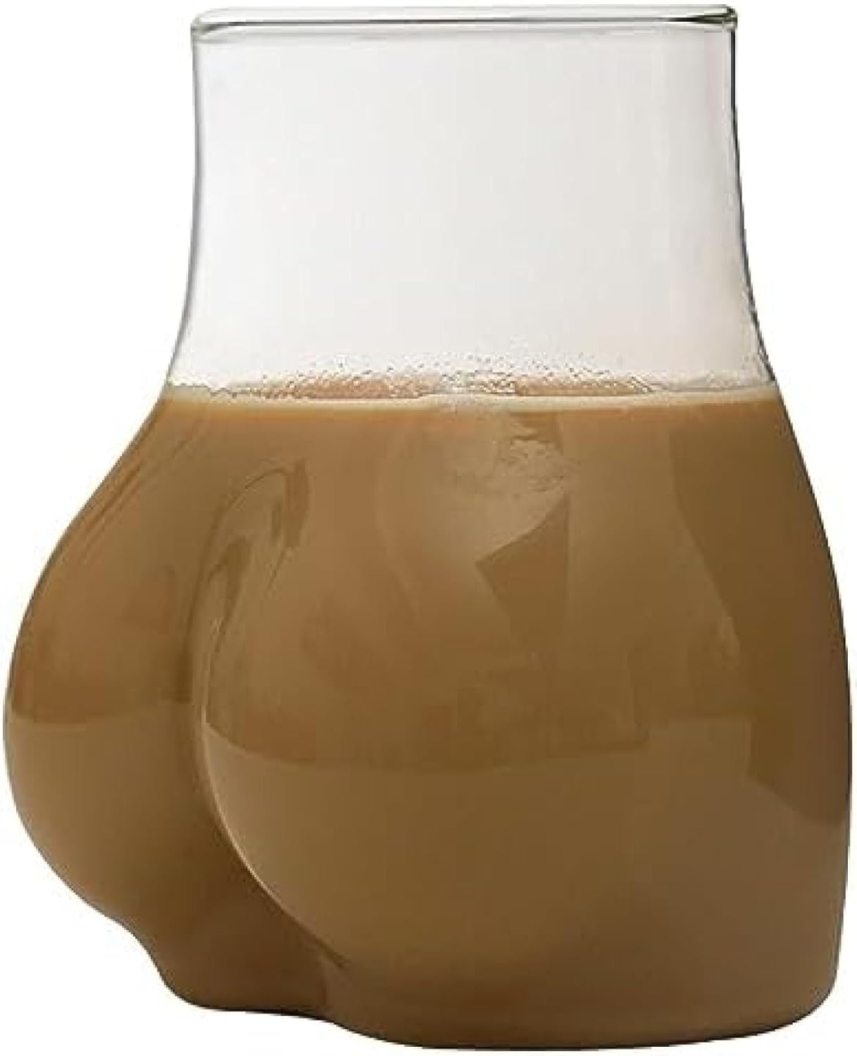 ボディシェイプガラスカップ お尻ドリンクグラス お尻の形のマグ 人体カップ お尻 マグカップ おもしろカップ ビールグラス 透明ガラスコップ 面白いお尻の形のビールグラスお尻カクテルグラスクリアジュー