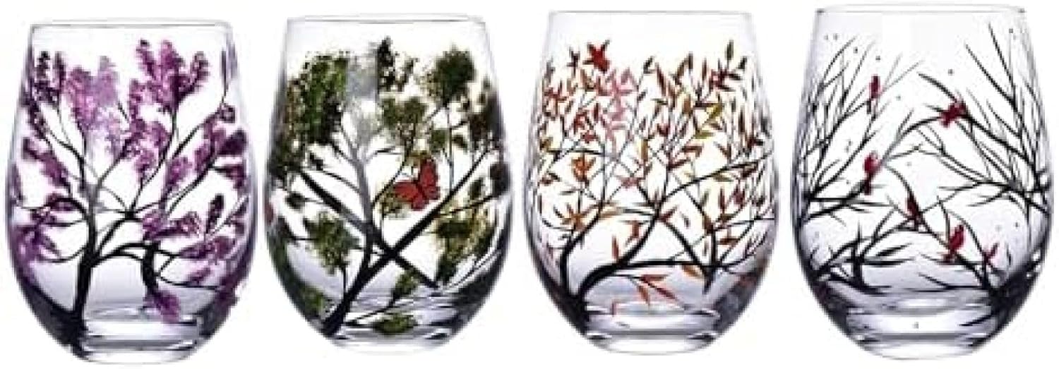 多用途のガラスカップ、機能的、ファッション、ワインマグ、四季の木、ビールカップ、カクテルグラス、..
