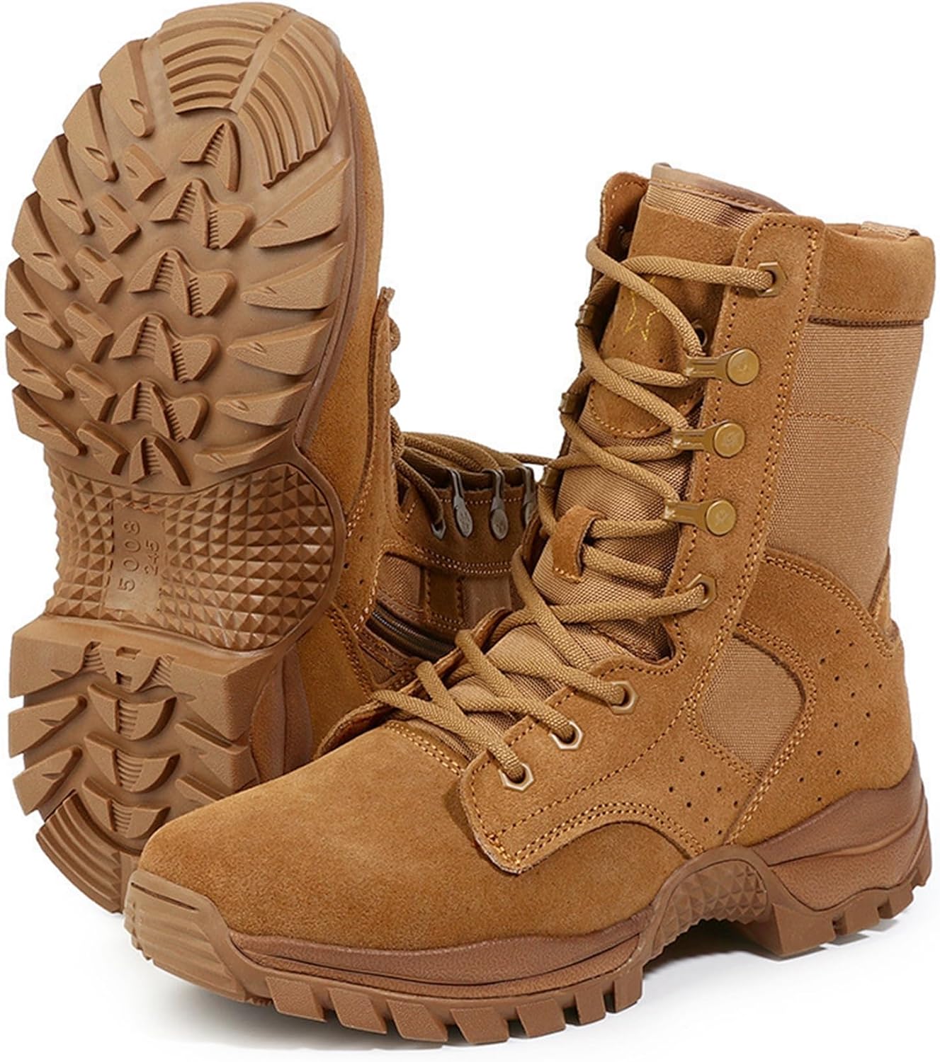 コンバットブーツ スエード ミリタリーブーツ 軍用靴 タクティカル ブーツ 砂漠靴 メンズ ショットブー..