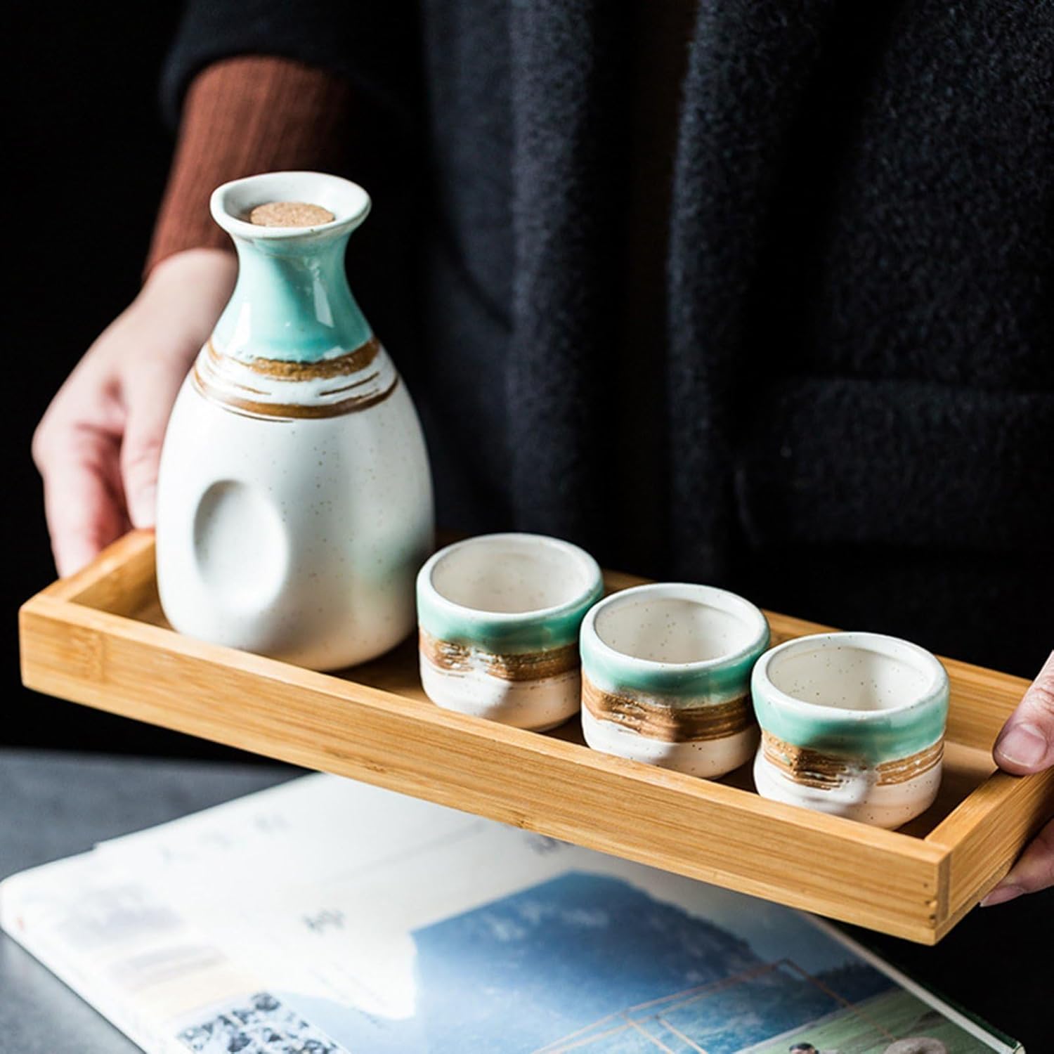 酒器 ぐい呑み おちょこ 徳利 とっくり セラミック 酒水差し 手作り 和風 お洒落 ...
