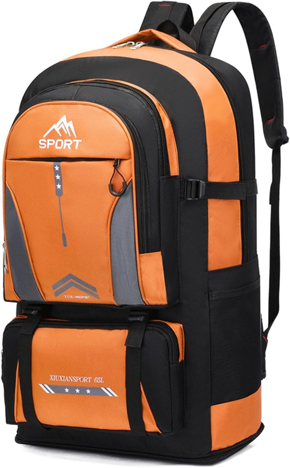 登山バックパック 通気性 耐久 ザック 豊かなポケット 揺れない ミリタリーバックパック 男女兼用 サイ..