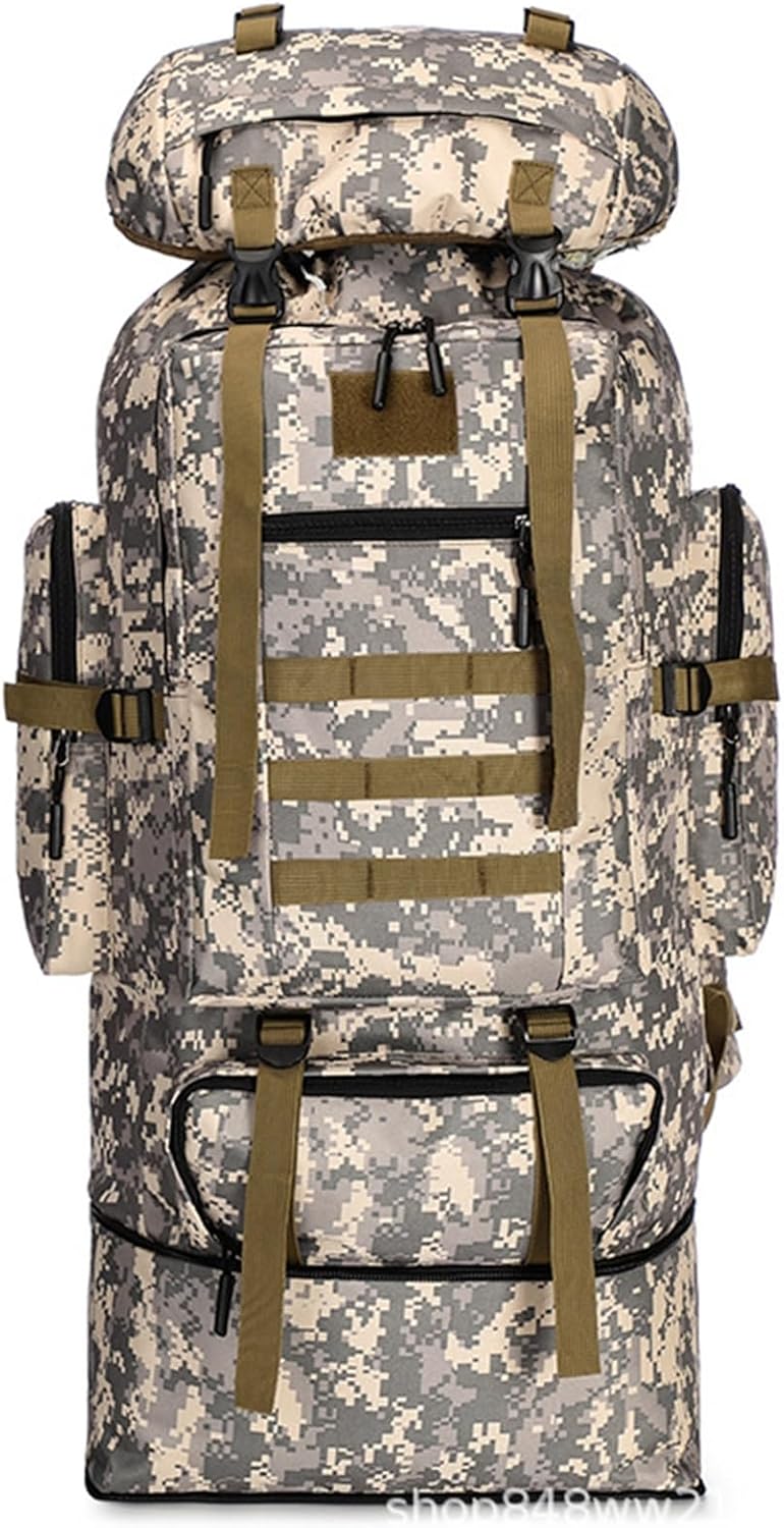 タクティカル 登山用リュック ミリタリー リュックバッグ 大型 迷彩柄 耐水 防汚 キャンプ 各種ポケッ..
