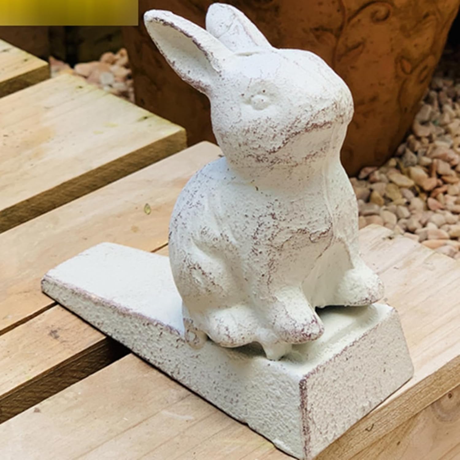 ガーデンオーナメント 金属製 ドアストッパー アニマル 兎 犬 狼 面白い 屋内屋外装飾 花壇の置物 置物 インテリア 園芸用品 園芸雑貨 動物 玄関 出窓 庭園 人工池 庭オブジェ デコレーション