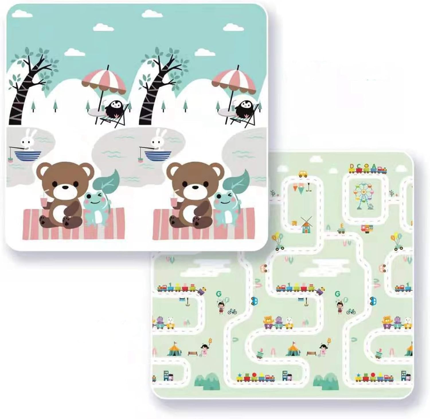 　　　 -------商品詳細------- ?安全材質使用：このベビーマットは最も安全なXPE素材を使用しています。子供にやさしいXPE無毒無臭素材を使っているベビーマット。 ?衝撃吸収：厚みを増すと衝撃を軽減し、クッション性、衝撃吸収性を高め、赤ちゃんの膝を保護します。 両面使用、明るい色は、赤ちゃんにより多くの視覚体験をもたらします。 ?折り畳み式・両面使用可：軽量化設計で、遊ぶ時だけ取り出せたり収納簡単・片付けもラクラク。両面に違う柄をプリントしているので、お子様の成長やお部屋のインテリアに合わせて模様替えもできて便利。また、カラフルなデザインで自然に色と模様を認識します。 ?幅広い用途を有し：ゲームクロールマットは、幅広い用途を有し、リビングルームおよびベッドルームでゲームマットおよび寝具マットとして使用することができる。また、ピクニックに行くときにピクニックマットとして使用することもできます。あなたが浜辺に行くとき、あなたは赤ちゃんが直接砂に触れるのを防ぐために、それをクロールマットとして使うこともできます。 undefined説明 ★素材：XPE素材 折り畳み式　両面使用可能　撥水　防油　防小便　収納便利　拭ける マットの上での暖房器具の使用、及び床暖房の使用は避けて下さい。 重量物を載せますと、マットが凹み変形する恐れがあります。 開封時、マットに生産上カットする際に生じた粉末が付着している場合がございます。身体に害はございませんが、一度綺麗に水拭きしてからご利用下さい。素材特有のにおいがあります。気になる場合は、風通しのよい場所で1、2日、陰干ししてください。 照明具合等により、実際の商品と多少お色味が異なる場合がございます。 サイズが表示より多少（1〜3cm）の誤差が生じる場合がございます。ご了承ください。