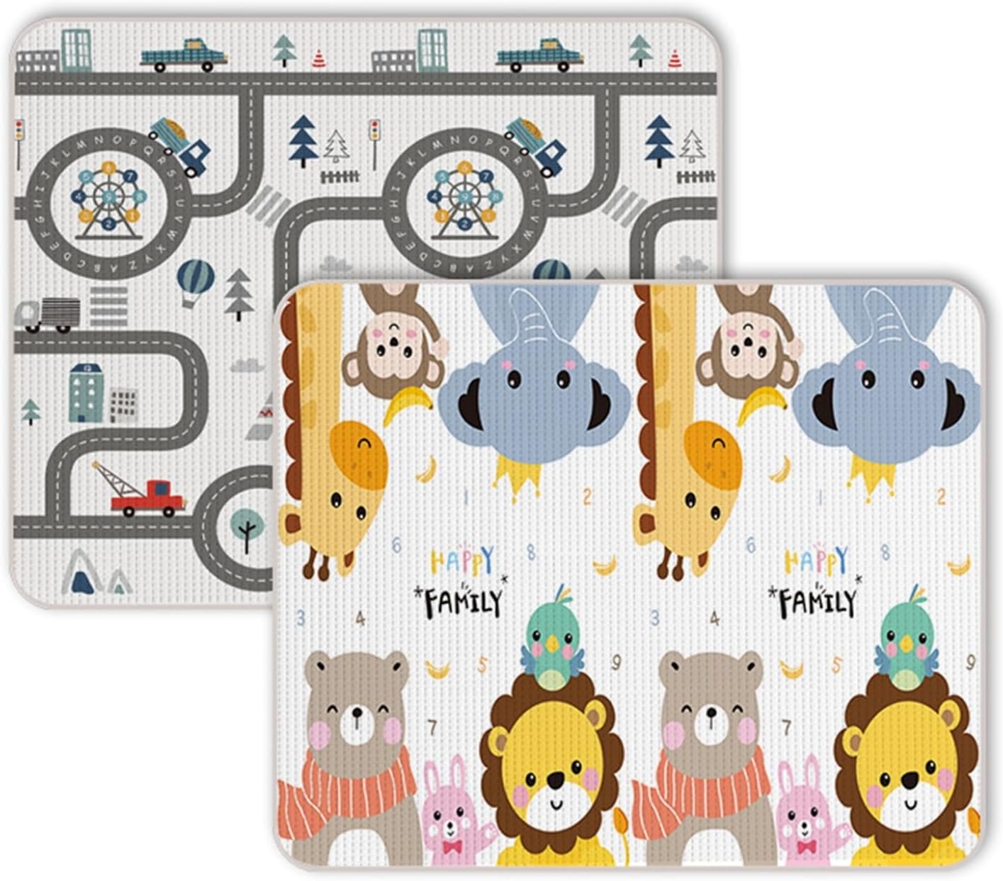 ベビークッションマット プレイマット フロアマット 大判 センターラグ 150*180*2.0CM XPE 2面使い 心地良い オシャレ 掃除易い 吸水 遮音 ギフト 床暖房 折りたたみ 床保護 小学