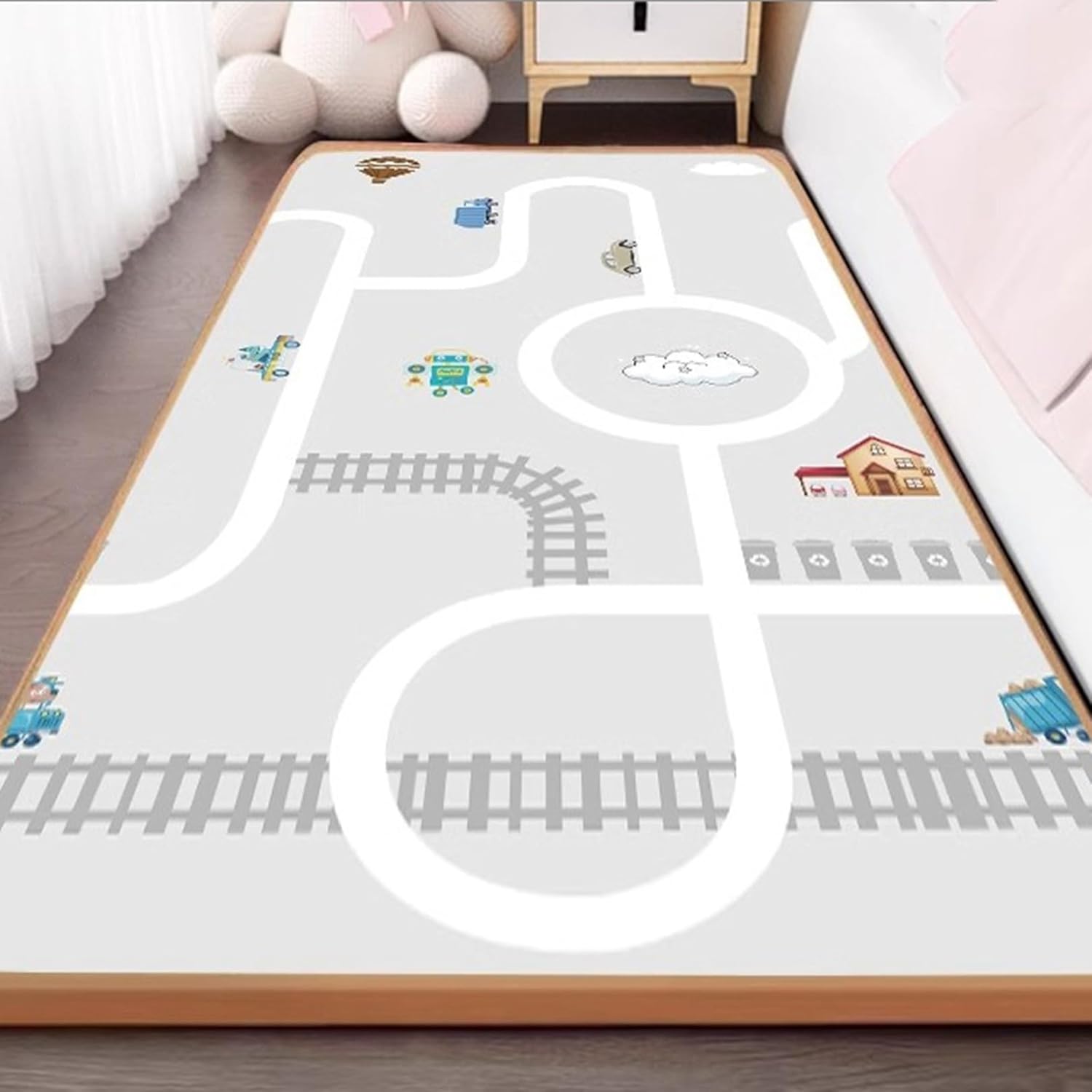 プレイマット 厚手 100×200×2cm ベビーマット 子供用 赤ちゃん ベビー キッズ 幼児 軽量 防音 防汚 防水 滑り止め おしゃれ 可愛い 遊べる ベビープレイマット 弾力性 転倒防止 出産