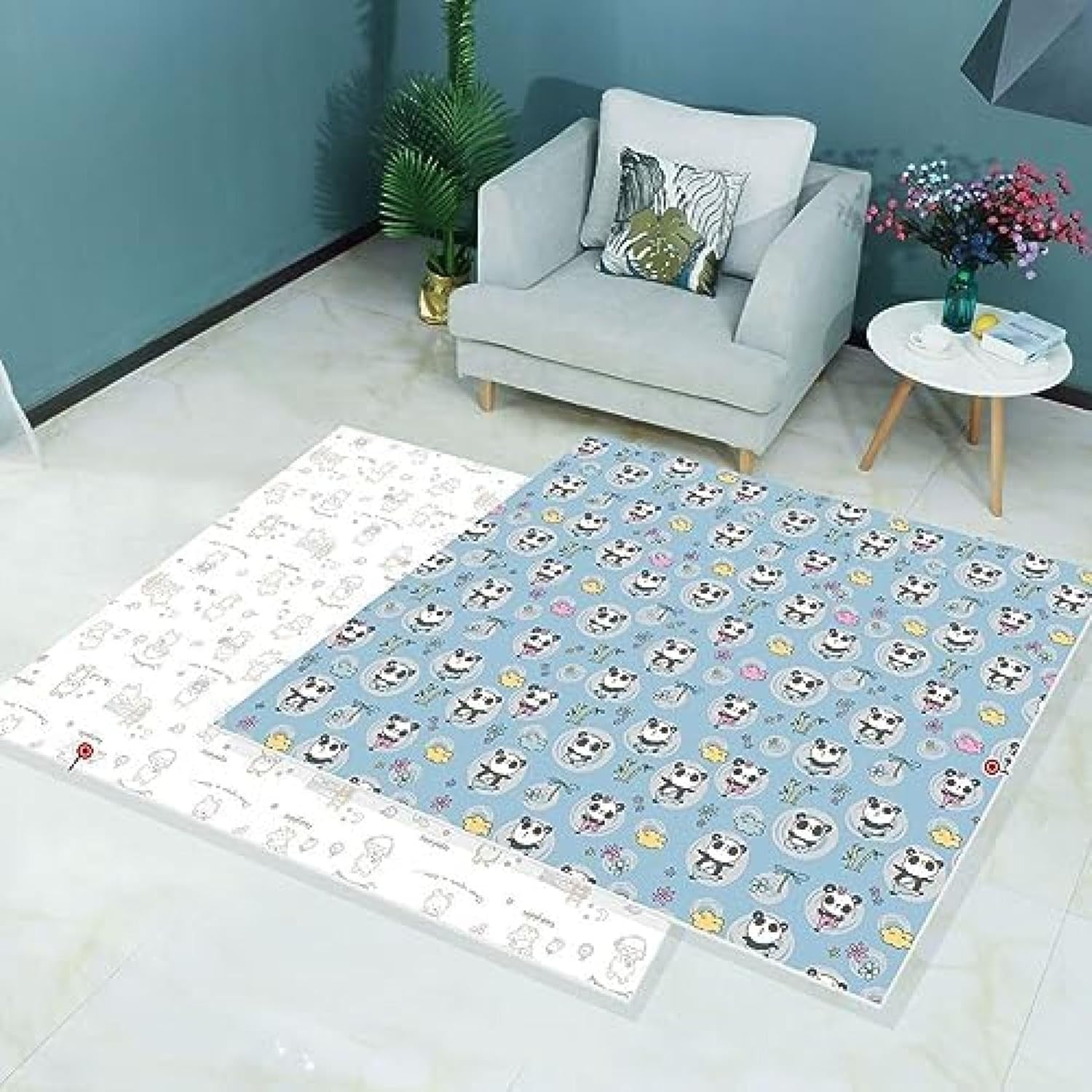 プレイマット 遊びマット 折りたたみマット 非毒性 折り畳み式 収納寒暖 子供部屋 両面 ベビークロールマット 防水 赤ちゃん 幼児用 プレイマット 折りたたみ 遊びカーペット 暖房応対 厚手