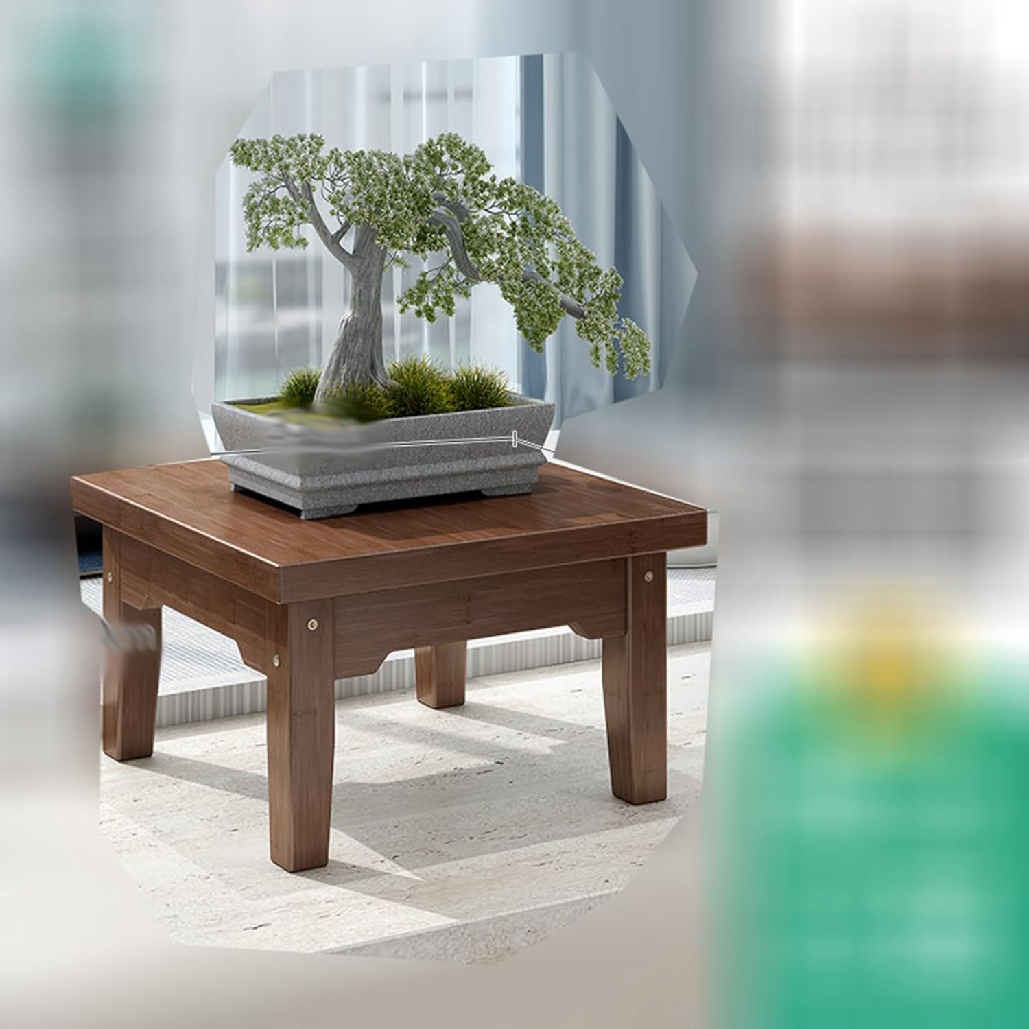 フラワースタンド プランタースタンド チャイナ風 室内 木製 盆栽スタンド 植物スタンド 花棚 置き台 ..