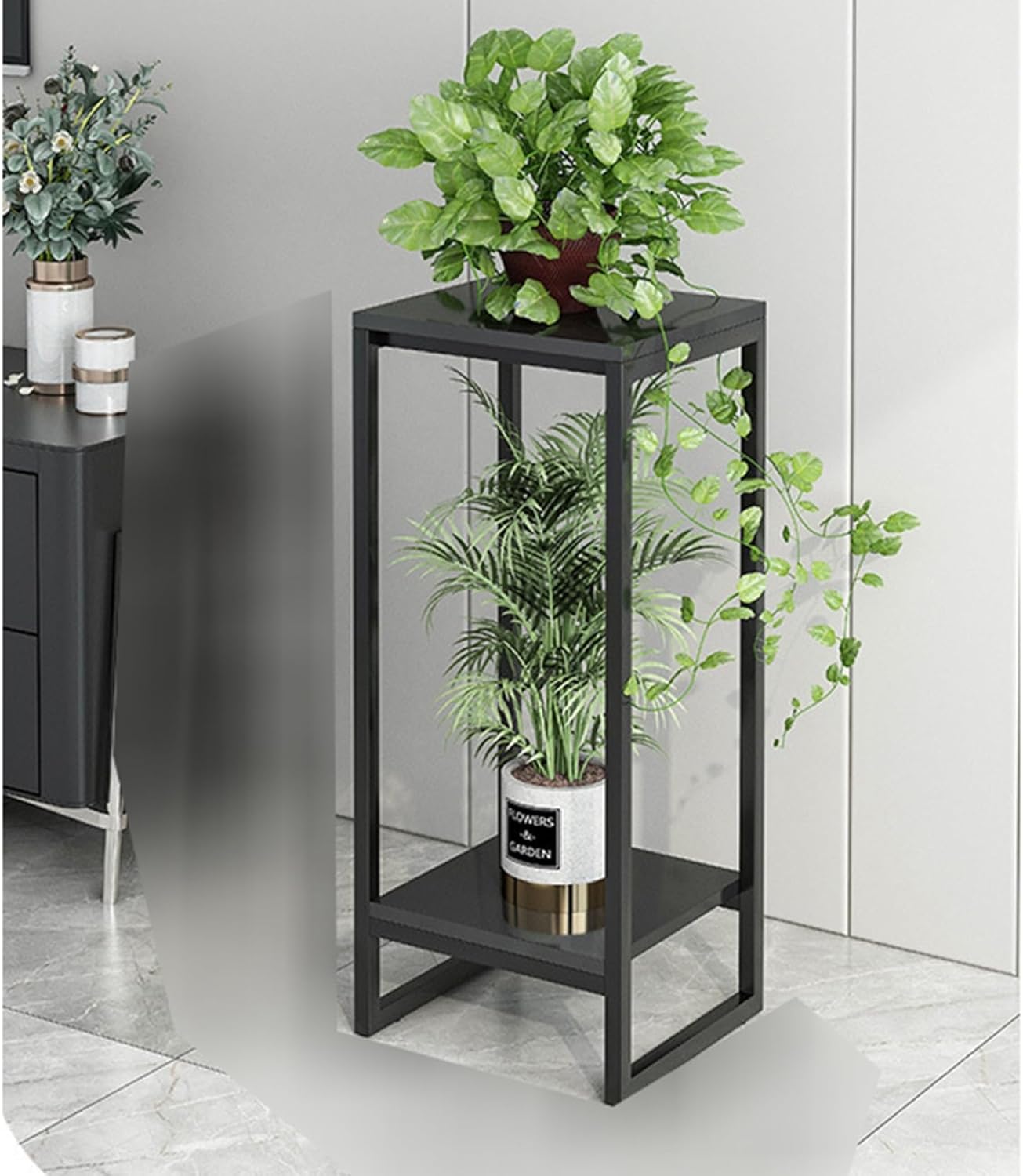 フラワースタンド プランタースタンド 室内 2段 フラワーラック 植物スタンド 花台 植木鉢台 装飾用 収..