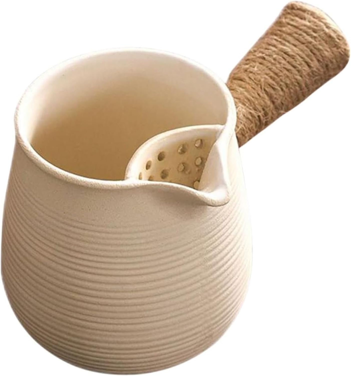 ストーブ作りティーポット 陶器の茶器 日本茶マグカップ キッチンのやかん ゆるいやかん フィルター付きティーポット お茶入れポット 粘土の茶入れ 笛吹きやかん ルーズティーポット